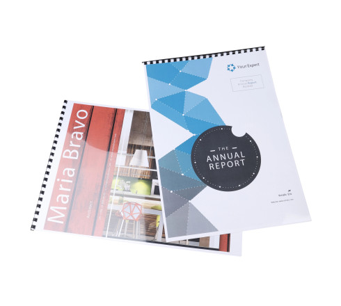 Boite 100 reliures spirales plastique 8mm
