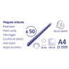 Boite 50 reliures spirales plastique 25mm