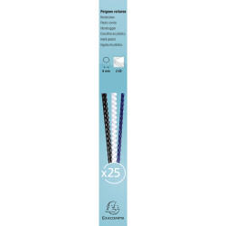 Boite 25 reliures spirales plastique 6mm