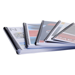 Boite 25 reliures spirales plastique 8mm