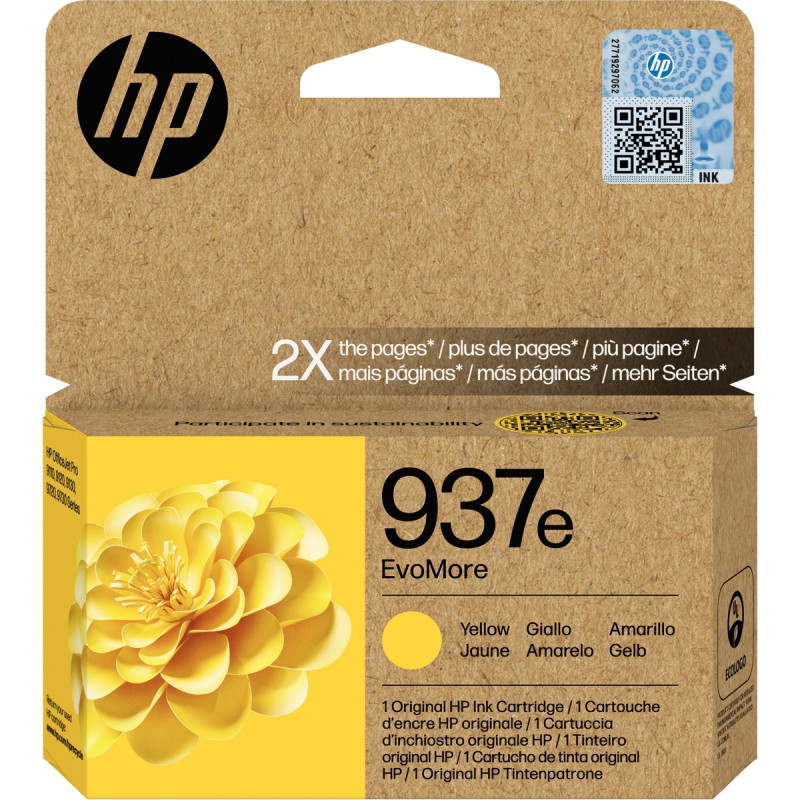 HP 937e cartouche d'encre jaune haute capacité authentique (4S6W8NE)