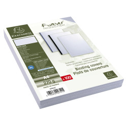Paquet de 100 couvertures Grain toilé pour reliure A4