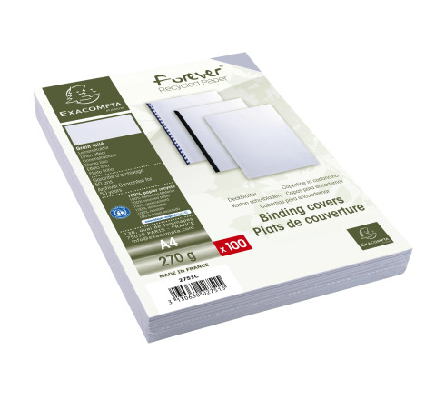 Paquet de 100 couvertures Grain toilé pour reliure A4