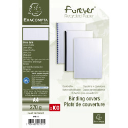 Paquet de 100 couvertures Grain toilé pour reliure A4
