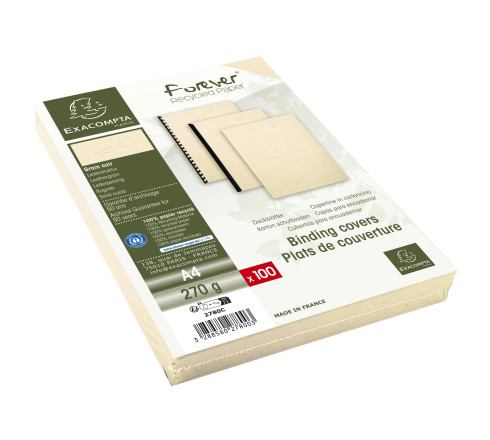 Paquet de 100 couvertures Grain cuir pour reliure A4
