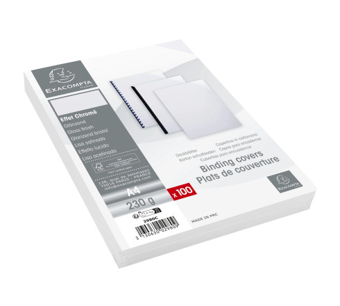 Paquet de 100 couvertures Chromolux pour reliure A4