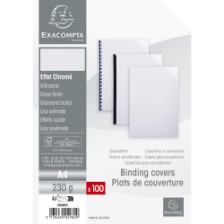 Paquet de 100 couvertures Chromolux pour reliure A4