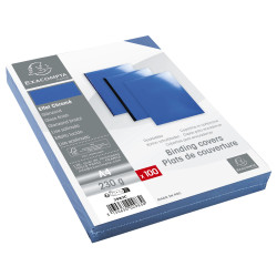 Paquet de 100 couvertures Chromées pour reliure A4