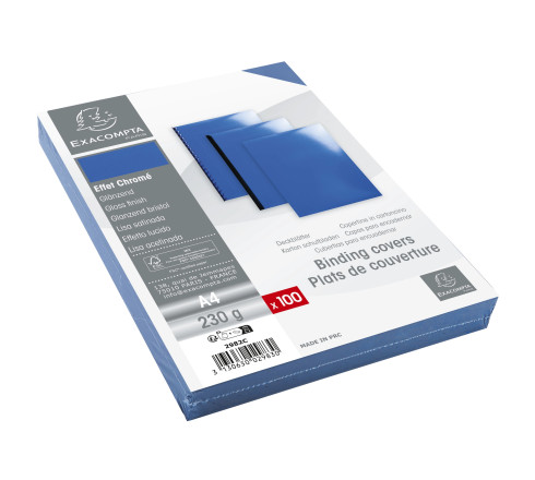Paquet de 100 couvertures Chromées pour reliure A4