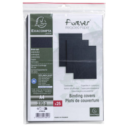 Sachet de 25 couvertures grain cuir pour reliure A4