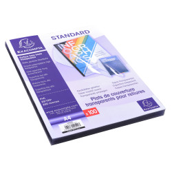 Boite de 100 plats pour relier PVC 20x100e - A4