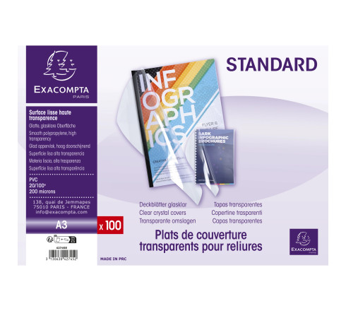 Boite de 100 plats pour relier PVC 20x100e - A3