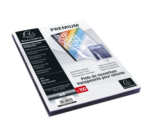 Boite de 100 plats pour relier PVC 30x100e - A4