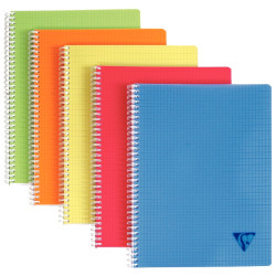 Cahier à reliure intégrale 100 pages LINICOLOR FRESH, format A4, quadr