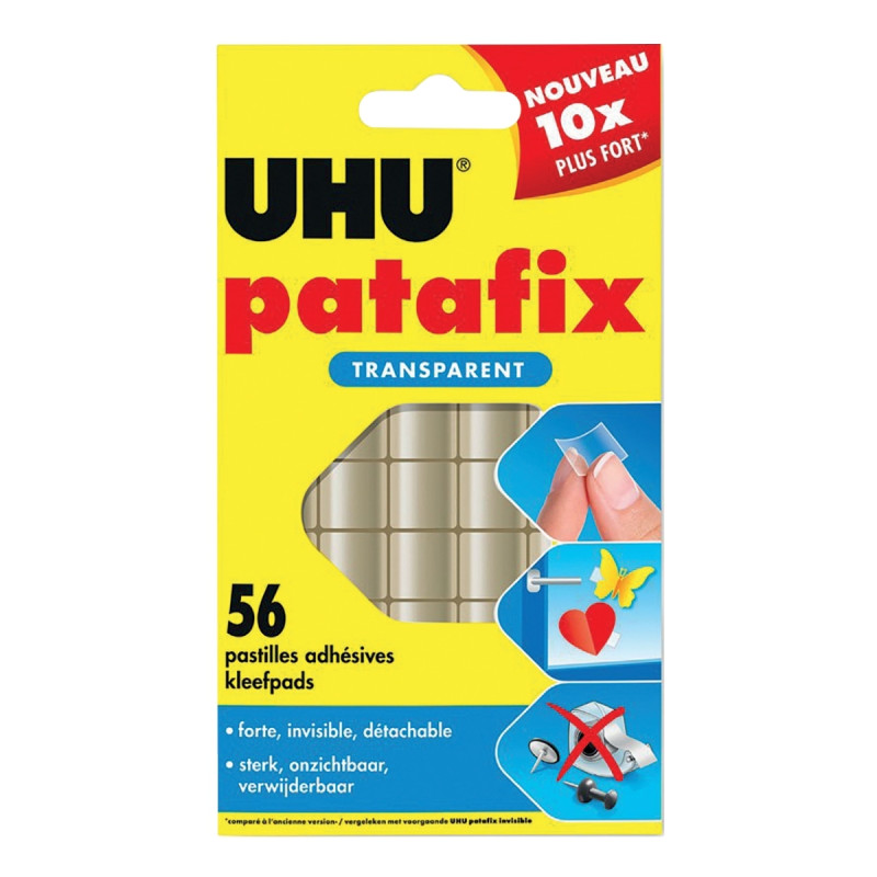 Blister de 56 pastilles Patafix transparentes