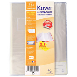 Protège-cahier translucide Kover® - 17x22cm