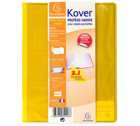 Protège-cahier translucide Kover® - 17x22cm