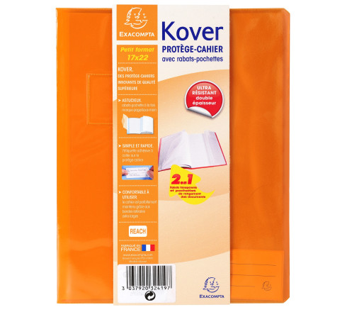 Protège-cahier translucide Kover® - 17x22cm