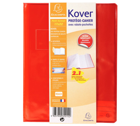 Protège-cahier translucide Kover® - 17x22cm
