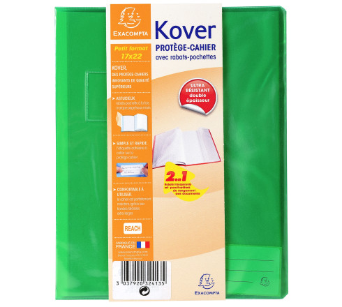 Protège-cahier translucide Kover® - 17x22cm