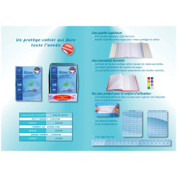 Protège-cahier translucide Kover® - 17x22cm