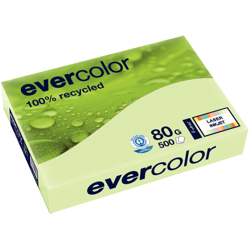 Ramette de 500 feuilles format A3 80g vert recyclé