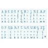 Panneau alphabet effaçable à sec 80x120cm