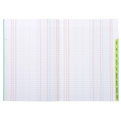Piqûre Echéancier avec des touches vernies - Dimensions 29,7 X 21 cm - 96 pages - papier intérieur 90g - couverture souple