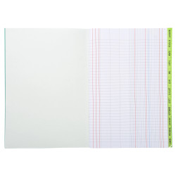 Piqûre Echéancier avec des touches vernies - Dimensions 29,7 X 21 cm - 96 pages - papier intérieur 90g - couverture souple