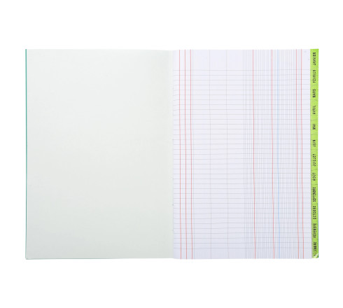 Piqûre Echéancier avec des touches vernies - Dimensions 29,7 X 21 cm - 96 pages - papier intérieur 90g - couverture souple