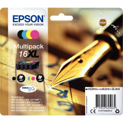 Epson STYLO PLUME / 16XL lot 4 cartouches encre NCMJ haute capacité au