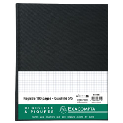 Registre 32x25cm 5x5 folioté 100 pages