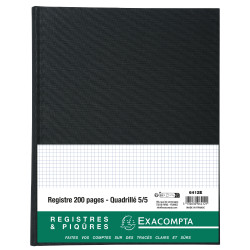 Registre 32x25cm 5x5 folioté 200 pages