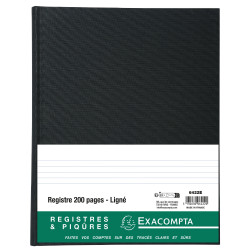 Registre 32x25cm ligne folioté 200 pages
