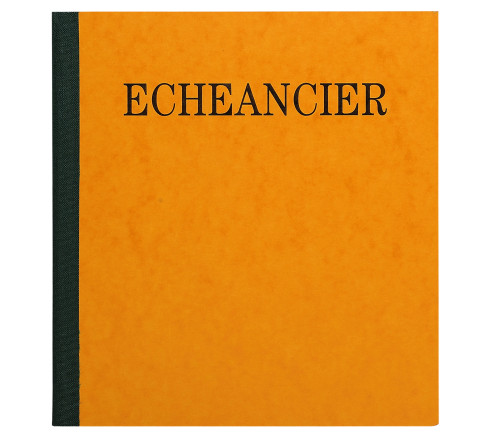 Piqûre 21x19cm échéancier tracé journal 80 pages