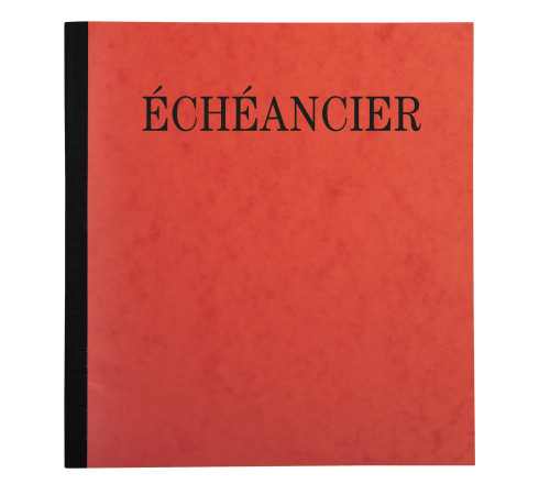 Piqûre 21x19cm échéancier tracé journal 80 pages