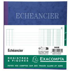 Piqûre 21x19cm échéancier tracé journal 80 pages