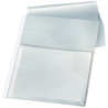 Sachet de 10 pochettes plan perforées en PVC avec rabat