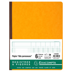 Piqûre 32x25cm à tête paresseuse 6 colonnes sur 1 page - 31 lignes - 80 pages