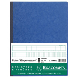 Piqûre 32x25cm à tête paresseuse 8 colonnes sur 1 page - 31 lignes - 80 pages