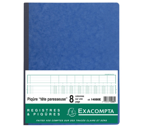 Piqûre 32x25cm à tête paresseuse 8 colonnes sur 1 page - 31 lignes - 80 pages