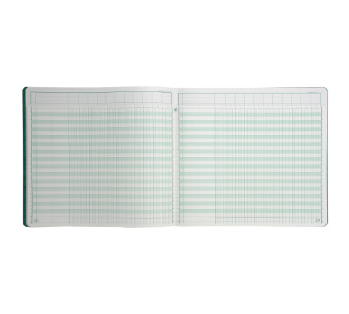 Piqûre 27x32cm à tête paresseuse 11 colonnes sur 1 page - 28 lignes - 80 pages