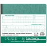 Piqûre Journal de caisse ou banque 27x32cm à tête paresseuse 2 libellés : 6 crédit et 13 débit - 31 lignes - 80 pages