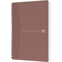 Cahier à reliure intégrale 180 pages MY REC'UP format A5, quadrillé 5x