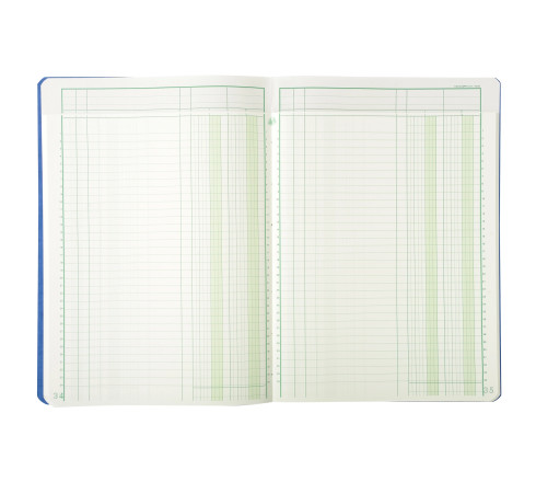 Piqûre 29,7x21cm à tête paresseuse 2 colonnes sur 1 page - 34 lignes - 80 pages