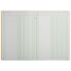Piqûre 29,7x21cm à tête paresseuse 4 colonnes sur 1 page - 34 lignes - 80 pages