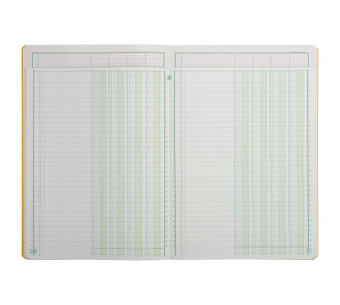 Piqûre 29,7x21cm à tête paresseuse 4 colonnes sur 1 page - 34 lignes - 80 pages