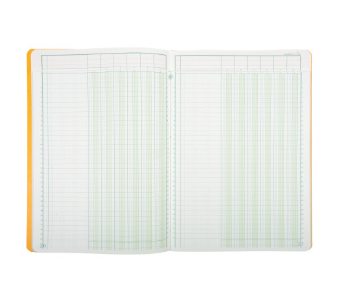 Piqûre 29,7x21cm à tête paresseuse 6 colonnes sur 1 page - 34 lignes - 80 pages