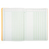 Piqûre 29,7x21cm à tête paresseuse 6 colonnes sur 1 page - 34 lignes - 80 pages