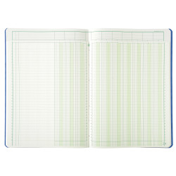 Piqûre 29,7x21cm à tête paresseuse 10 colonnes sur 2 pages - 34 lignes - 80 pages